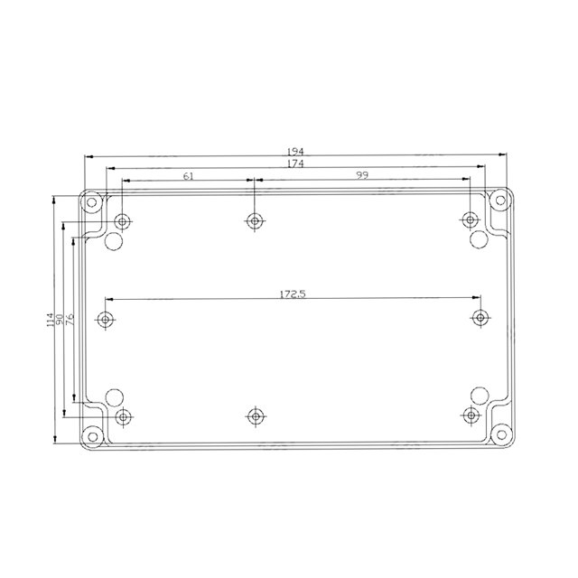Peahefy Wiring Connection Box, Electrical Enclosure,Water-resistant IP65 ABS Project Enclosure Case Wiring Junction Box 200*120*56mm