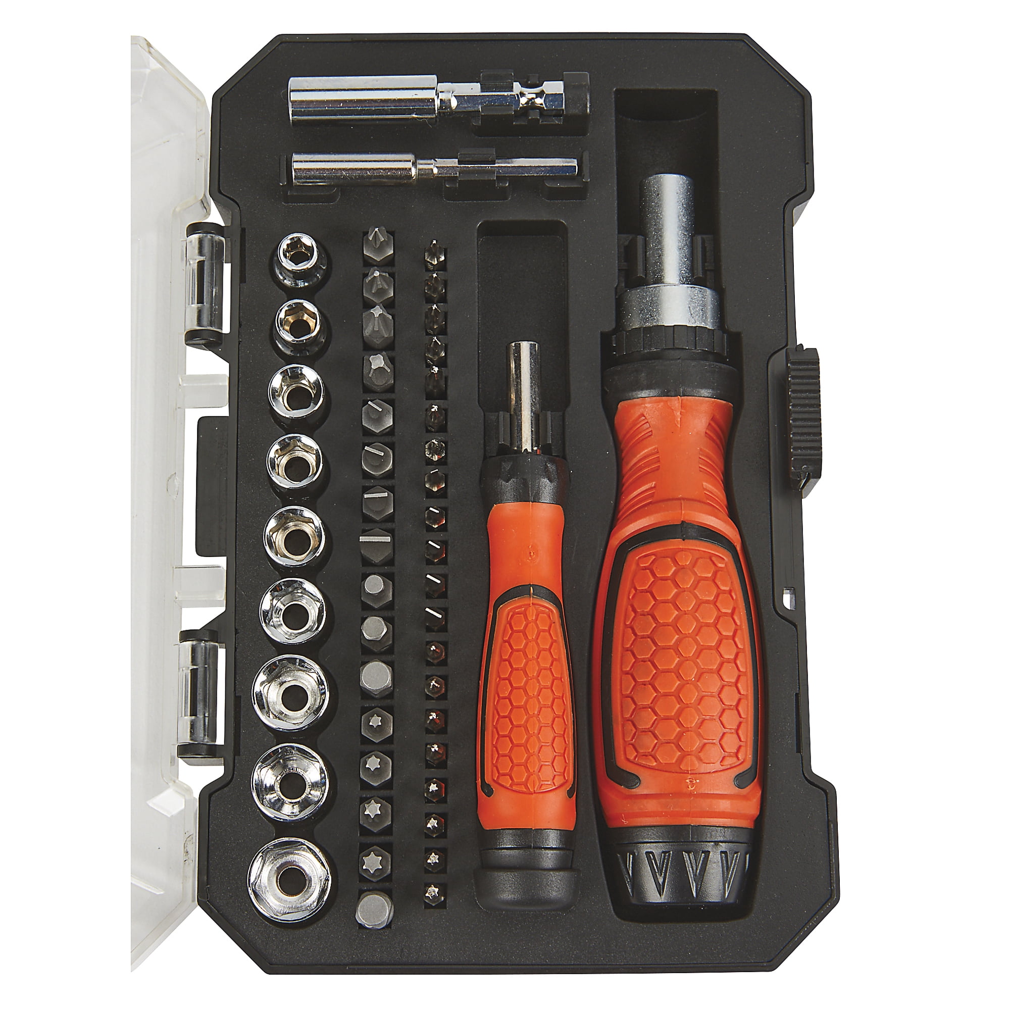 Ironton Ratcheting Screwdriver Sockets, 49-Pc. Set