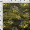 thumbnail image 3 of oneOone Cotton Silk Dark Olive Green Fabric Sea Corals Fabric For Sewing Printed Craft Fabric By The Yard 42 Inch Wide, 3 of 4