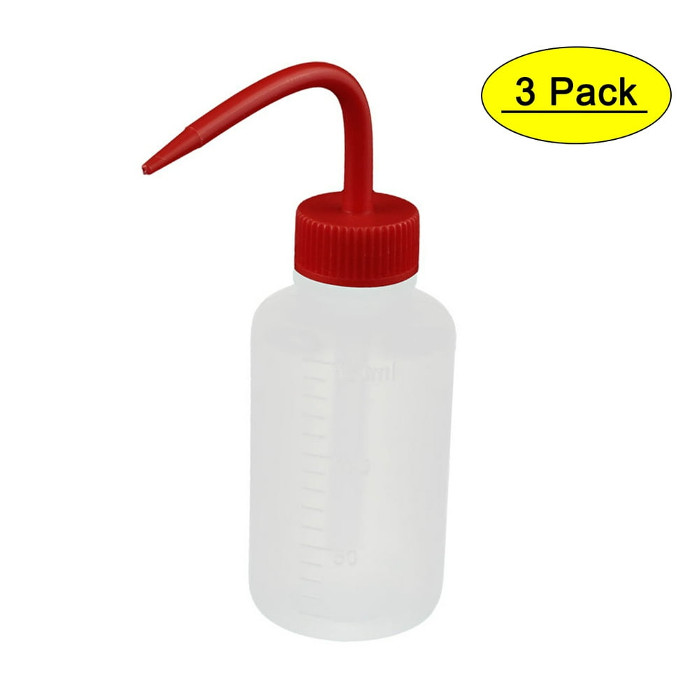 3Pcs 150ml 2mm Dia Plastic Sharp Beak Elbow Squeeze Bottle Succulents