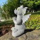 thumbnail image 4 of Garden Dragon Statue Happy Dinosaur Cheering You Resin Figurine Decorative Accent Sculpture Stone Finish 6 Inches Tall for Home Indoor Outdoor, 4 of 4