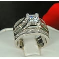thumbnail image 2 of Gail Wedding Ring Set for Women 3pc Engagement Matching Band Ginger Lyne Collection, 2 of 6