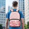 thumbnail image 3 of KUIFORTI Cute Cartoon Pig Print 17 Inch Kids Backpack Polyester School Bag with Laptop Compartment Suitable for Elementary Middle Back to School Gifts for Students, 3 of 7
