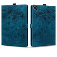 thumbnail image 2 of Case for Lenovo Tab M10 Plus 3rd Gen 10.6 inch TB-125FU/128FU/128XU with Stand, Card Slot, Embossed Cat PU Leather Cover, Blue, 2 of 7