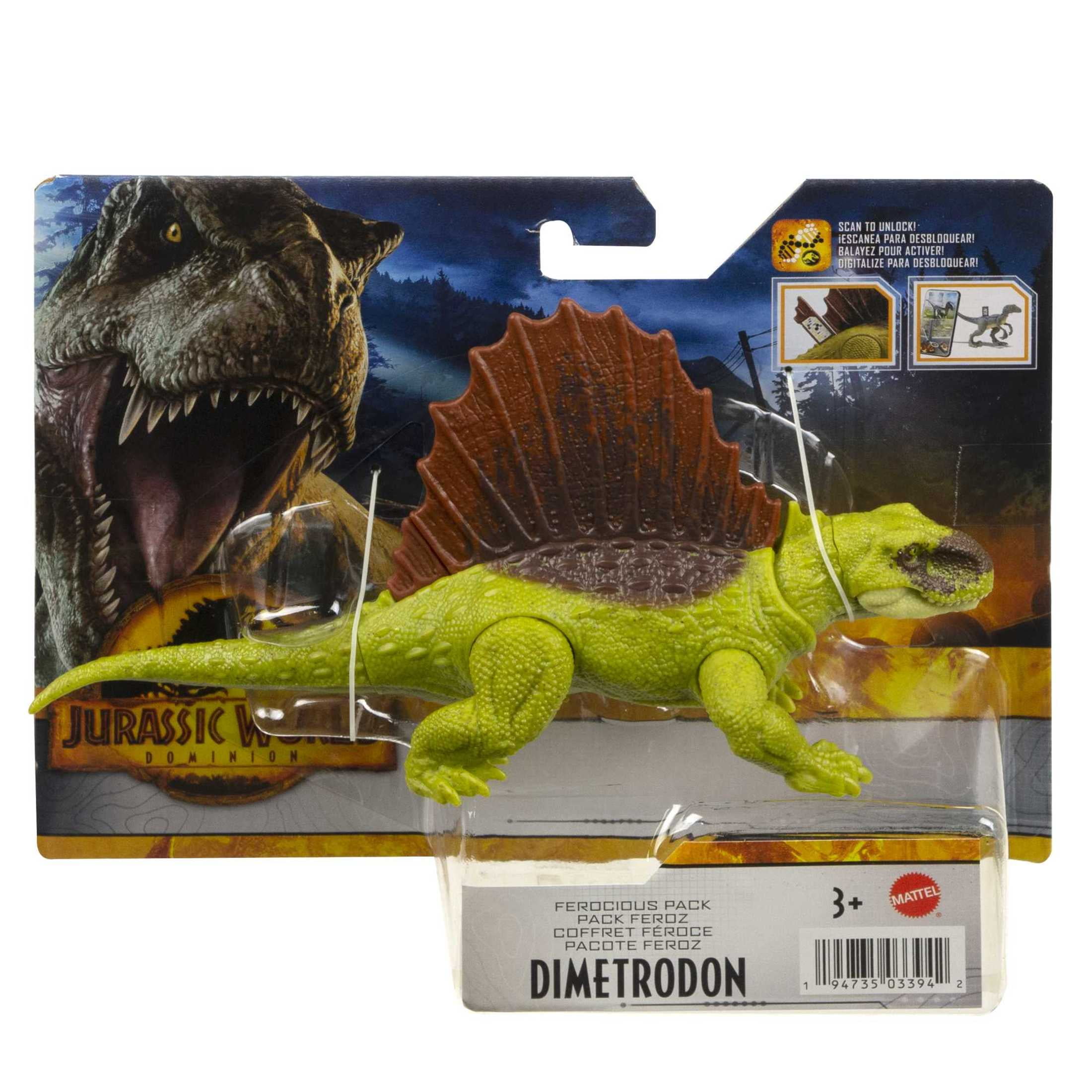 Jurassic World Ferocious Pack Dinosaur Action Figure 3 Year Olds & Up