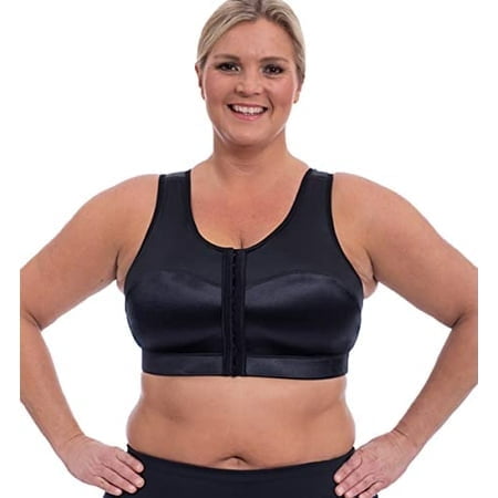 ENELL Womens Full Coverage High Impact Sports Bra (100),5,Black