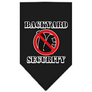 Angle View: Backyard Security Screen Print Bandana Black Small
