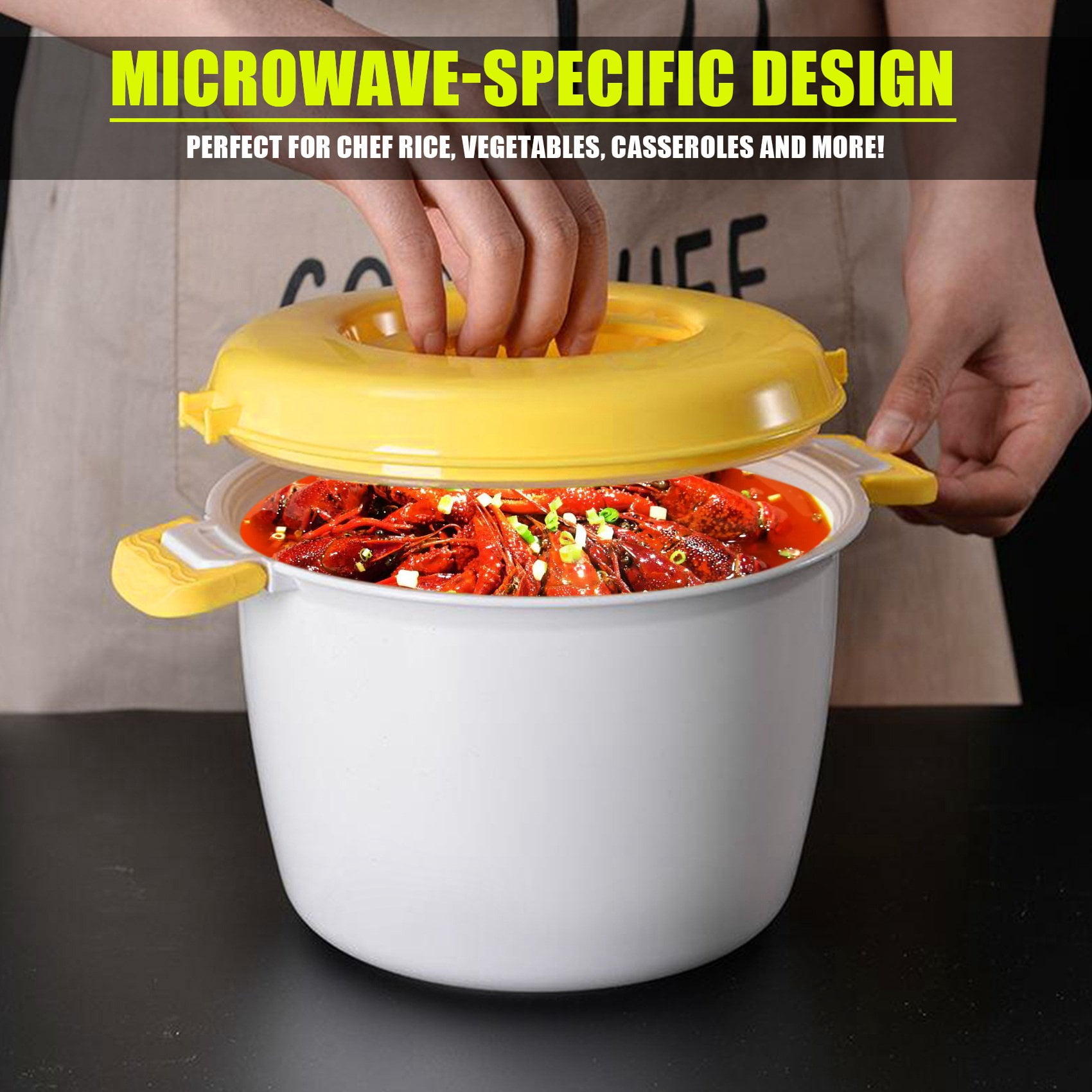 Buy Portable Microwave Oven Rice Cooker Multifunctional Steamer 2000Ml