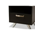 Baxton Studio Warwick Modern and Contemporary Espresso Brown Finished