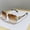 Gold Frame Gradient Tea, variant on European and American double-beam cut-edge cheetah sunglasses for men, unique and trendy sunglasses for women, fashionable and versatile