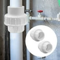 thumbnail image 2 of Anxingo 2 Inch PVC Union Coupling with O-ring, SCH40 Adapter for Plumbing Systems in Swimming Pools and Outdoor Water Applications (ID 60.3mm)-2 Pcs, 2 of 6