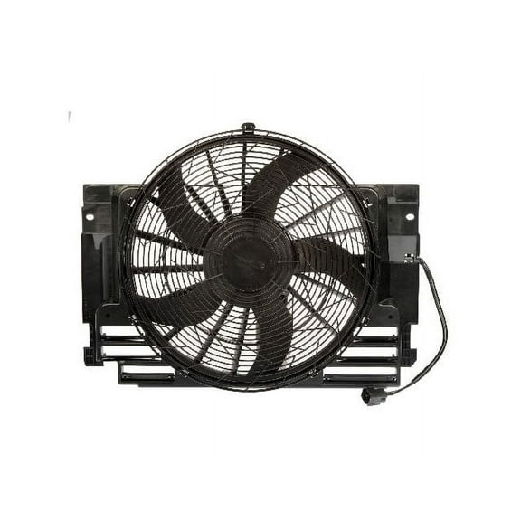 A/C Condenser Fan Assembly - Compatible with 2000 - 2006 BMW X5 2001 2002 2003 2004 2005