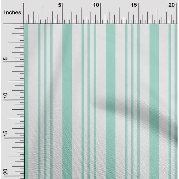 oneOone Cotton Poplin Fabric Stripe Decor Fabric Printed BTY 56 Inch Wide