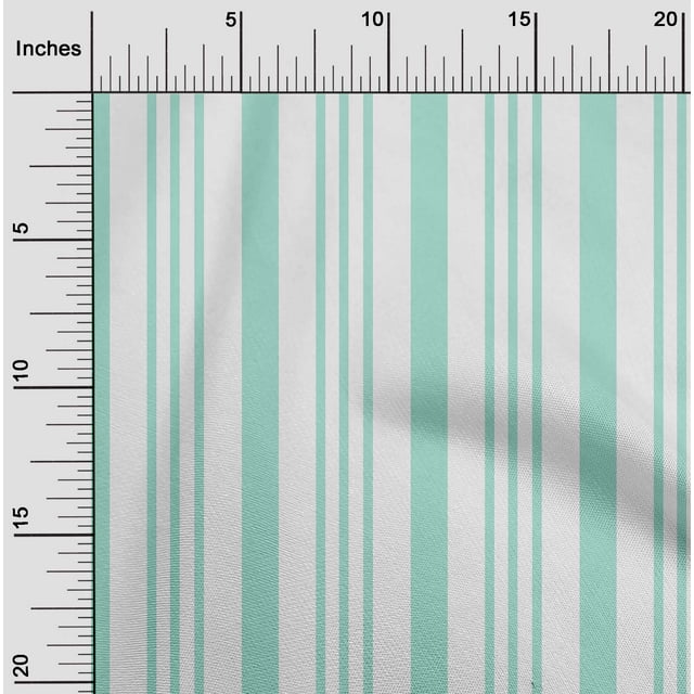 oneOone Tissu Polyester Lycra Tissu à Rayures Imprimé au Mètre 56 Pouces de Large