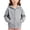 Gray, variant on Cethrio Girls Cotton Zip up Hoodies Size 10-12, Long Sleeve Outdoor Lightweight Casual Fall Jackets with Pockets Pink