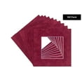 thumbnail image 2 of Berry Suede Acid Free 12x12 Picture Frame Mats with White Core Bevel Cut for 8x8 Pictures - Fits, 2 of 3