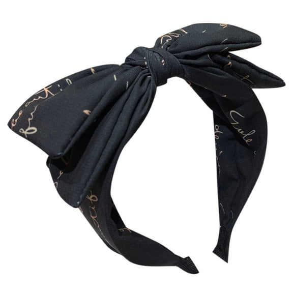 kaondbfi Women's Summer Outdoor Travel Essentials Accessories Headbands for Women Printed Bow Tie Hair Band Headband Cross Tie Headband Hair Band Hoop