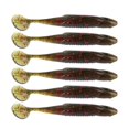 thumbnail image 1 of 6g/10cm Green Black Lures Soft Fishing Artificial Lure Bait False Bait T-tail Soft Bait Soft Fish Lead Head Hook Bait Combo, 1 of 5