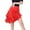 Red, variant on YM YOUMU Women Asymmetric Tassel Tiered Latin Dance Skirt Salsa Tango Ballroom Practice Dancewear