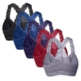 thumbnail image 3 of Gibobby Strong Support Push Up Bras for Women Women Plus Size 5PC Vest Crop Wire Bra Lingerie Womens Bras Push up Bralette T-Shirt Bras, 3 of 3