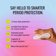 Flex Reusable Period Disc, Zero-Waste Menstrual Disc, Body-Safe & Non-Toxic, 12-Hour Wear, 1 Count
