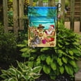 thumbnail image 2 of Carolines Treasures APH5148GF Beach Christmas Santa Claus and Sandman Flag Garden Size  Small multicolor, 2 of 3
