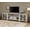 Antique White, variant on WAMPAT 2 in 1 TV Stand set for ups to 100 inch TV,Farmhouse Entertainment Center with Sliding Barn Door,Media TV Console Table with Adjustable Shelf for Living Room Bedroom,Antique White