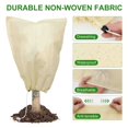 thumbnail image 3 of 40"Hx32"W Plant Covers Freeze Protection,Breathable Plant Blanket for Outdoor Indoor Plants,Thickened Frost Cloth Plant Cover for Winter with Drawstring,Adjustable Easy Observe,Reusable, 3 of 7
