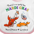 thumbnail image 4 of Inktastic There's No Party Like Mardi Gras with Partying Seafood Boys or Girls Baby Bib, 4 of 4