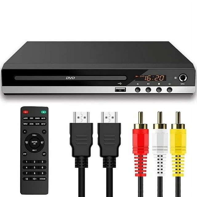 Full HD DVD Player 1080P High Definition CD/ EVD/ VCD Players with AV and Output Microphone