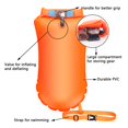 thumbnail image 2 of HLONK Swim Buoy 15L Waterproof Dry Bag Swim Safety Float PVC Inflatable Swim Buoy Bags In Yellow for Open Water, 2 of 9
