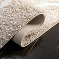 thumbnail image 5 of SAFAVIEH Tahoe Gerald Quatrefoil Shag Runner, 2' x 9', Beige/White, 5 of 10
