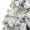 thumbnail image 3 of 3ft. Flocked Rock Springs Spruce Artificial Christmas Tree with 50 Clear LED Lights, 3 of 7