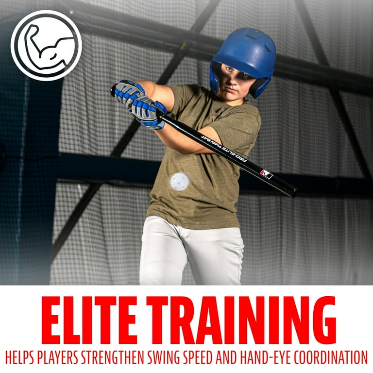 Franklin Sports Baseball Training Bat + Ball Set - Thin Stick Bat