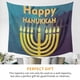 thumbnail image 4 of Tapiz Colgante De Pared De Poliéster, Decoración Del Hogar De Hanukkah, Tapiz Impreso Único Para El Hogar Para Dormitorio, Sala De Estar, Regalo De Fiesta Monstrate HA027037-04, 4 of 6