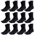 thumbnail image 1 of 12 pares de calcetines de algodón suaves y transpirables para hombre y mujer, calcetines hasta la pantorrilla, calcetines casuales., 1 of 5