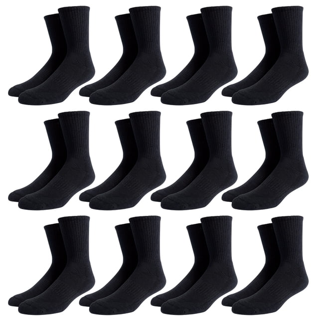 12 pares de calcetines de algodón suaves y transpirables para hombre y mujer, calcetines hasta la pantorrilla, calcetines casuales.