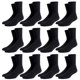 thumbnail image 1 of 12 pares de calcetines de algodón suaves y transpirables para hombre y mujer, calcetines hasta la pantorrilla, calcetines casuales., 1 of 5