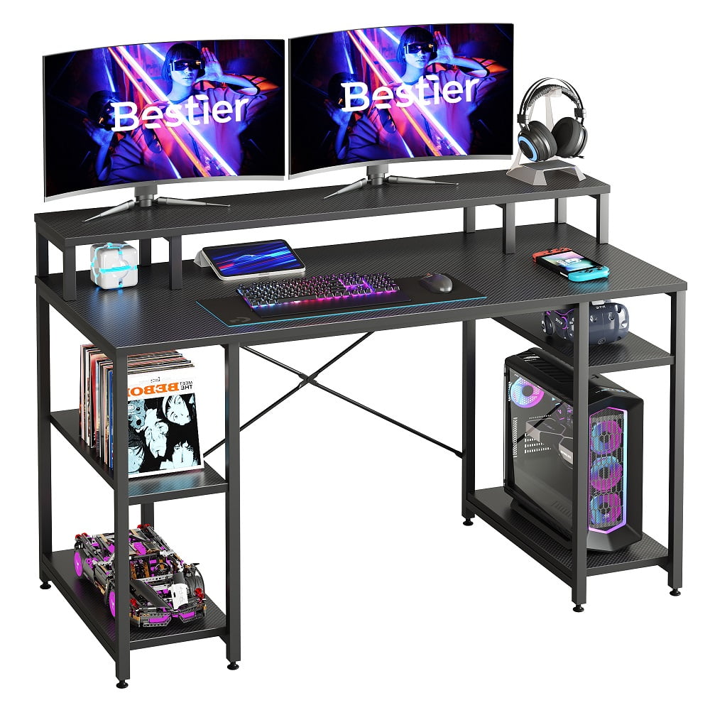 Bestier 55 inch Gaming Computer Desk with Monitor Kuwait Ubuy