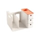 thumbnail image 3 of Caja de almacenamiento de papelería portátil, caja de almacenamiento estacionaria, colección de porta libros para suministros de arte, dispositivos Naranja perfecl Organizador de papelería, 3 of 8