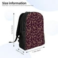 thumbnail image 4 of Cauagu Beautiful Purple Butterflies Print Backpacks,Travel Daypack Casual Laptop Backpack Bookbag Fits 15 Inch Computer for Men Women, 4 of 8