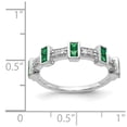 thumbnail image 2 of Primal Gold 14 Karat White Gold Diamond and Emerald Ring, 2 of 3
