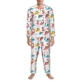 thumbnail image 3 of Fotbe Dinosaur Pijama de Hombre con Estampado de Manga Larga, Conjunto de 2 Piezas, Ropa de Dormir Suave y Cómoda con Bolsillos-Medium, 3 of 7