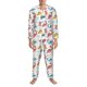 thumbnail image 3 of Balery Dinosaur Pijama para Hombre de Dos Piezas con Manga Larga, Conjunto de Dormir y Descanso Suave con Bolsillos-Medium, 3 of 7