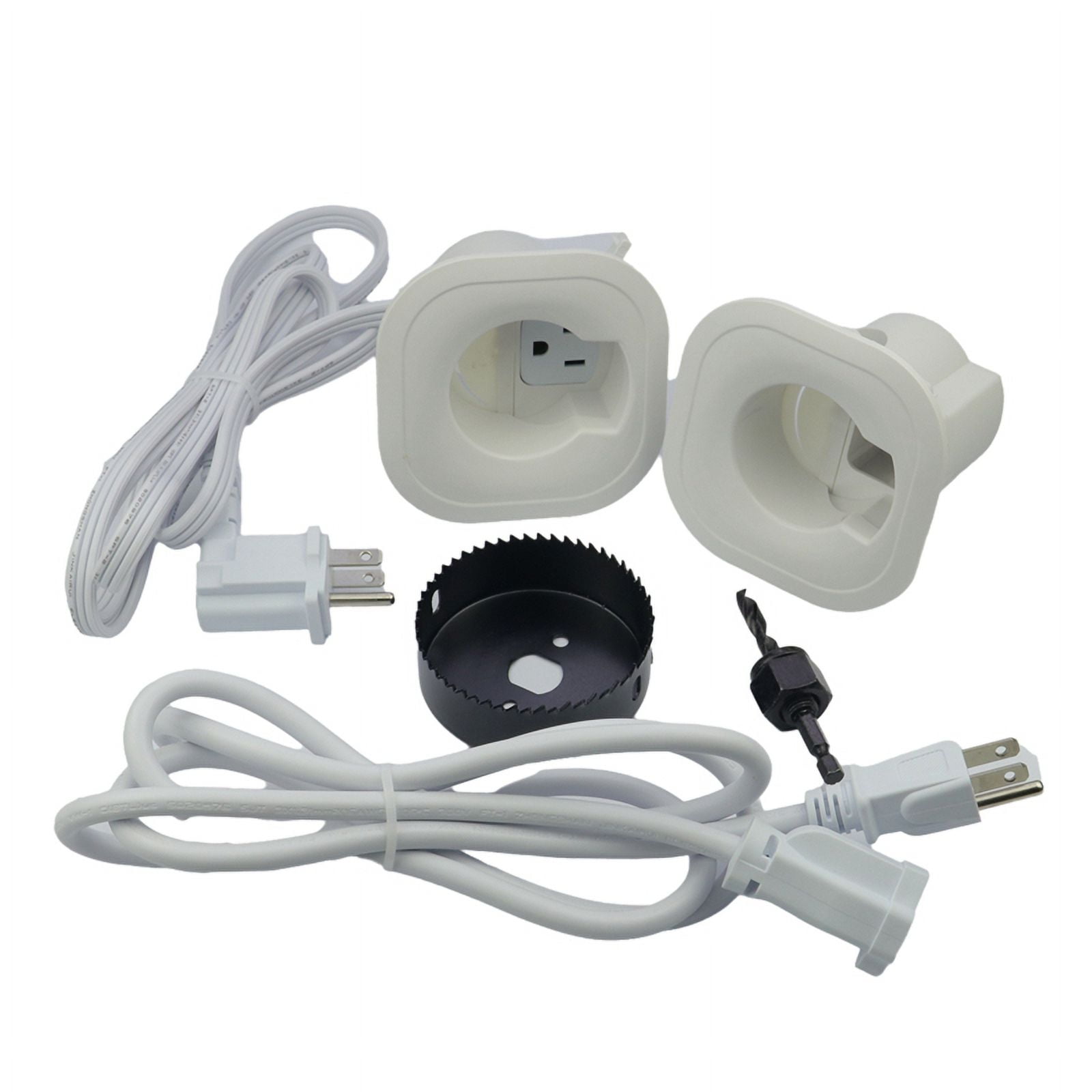 In-Wall Cable Management Kit for Hide TV Wires When Mounting TV with Hole Saw Drill Attachment for Easy Install US Plug By PULMCheerger