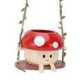 thumbnail image 1 of Swing Face Planter, Maceta de Champiñones Encantador y Divertido Con Gancho para la Decoración de la Pared O Elcritorio, 1 of 7