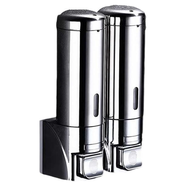 Inteprter Dispensador de de manos montado en la pared del Hotel de oficina, baño de cocina, lavabo, herramienta dispensadora de Gel de ducha de Juegos de accesorios de baño Rejillas duales