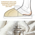 thumbnail image 3 of BERANMEY Slippers for Women Memory Foam Fuzzy House Slippers Bedroom Non-slip Warm Fluffy Plush Womens Slippers Unisex Slip on Anti-Skid Sole Slides, 3 of 8