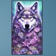 thumbnail image 1 of Cuadros Decorativos 5D bricolaje taladro cuadrado completo diamante pintura lobo Kit decoración del hogar (GS3527) Wdftyju embutido en tela, 1 of 9
