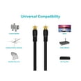 thumbnail image 6 of Monoprice Video Cable - 3 Feet - Black | RG6 Quad Shield CL2 Coaxial Cable with F Type Connector, 6 of 6
